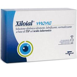 SOLUZIONE OFTALMICA IDRATANTE LUBRIFICANTE XILOIAL 20 MONODOSE DA 0,5ML - farmasorriso.com