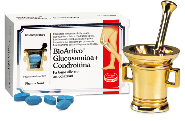 BIOATTIVO GLUCOSAMINA + CONDROITINA 60 COMPRESSE - farmasorriso.com