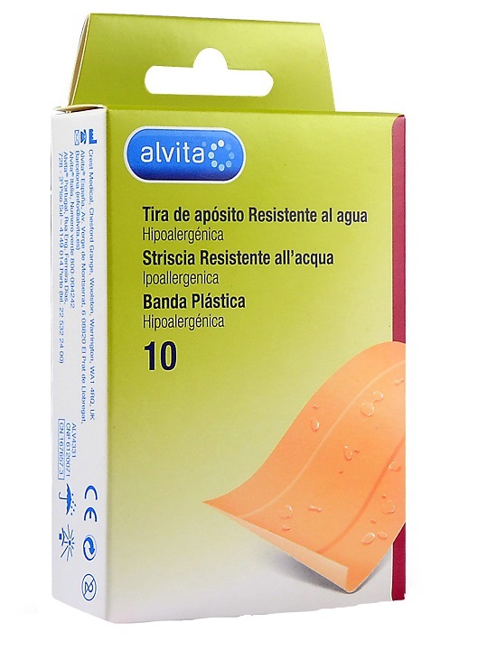 CEROTTO IMPERMEABILE ALVITA 10 X 6 CM 10 PEZZI - farmasorriso.com