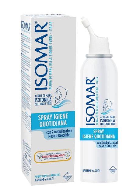SOLUZIONE ACQUA DI MARE ISOMAR SPRAY IGIENE QUOTIDIANA 100 ML - farmasorriso.com