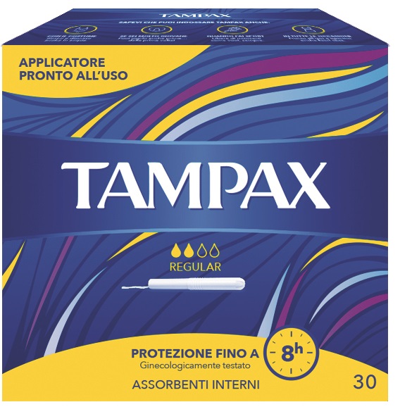 TAMPAX BLUE BOX REGULAR 30 PEZZI - farmasorriso.com