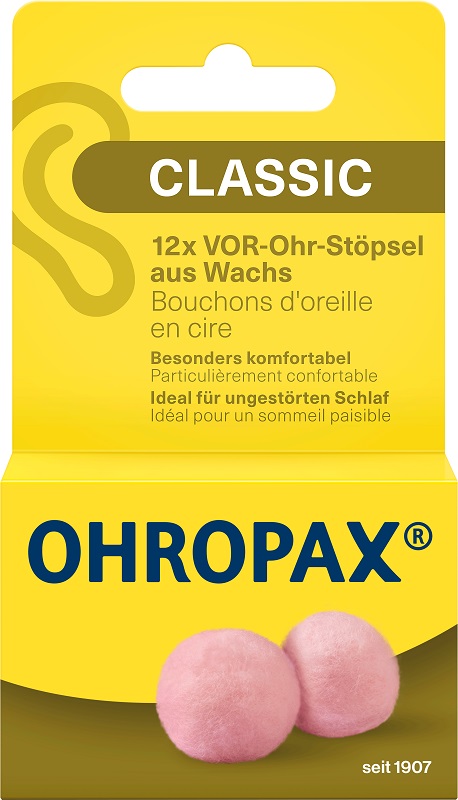 TAPPO AURICOLARE OHROPAX CERA 12 PEZZI - farmasorriso.com