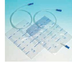 SACCA RACCOLTA URINA DA LETTO IN PVC NON STERILE VOLUME 2 LITRI TUBO LUNGHEZZA 90 CM CON SCARICO E VALVOLA ANTIREFLUSSO 30 PEZZI - farmasorriso.com