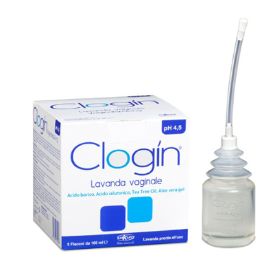 CLOGIN LAVANDA VAGINALE 5 FLACONI DA 100 ML + 5 CANNULE VAGINALI MONOUSO - farmasorriso.com