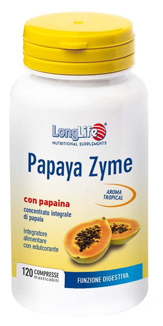LONGLIFE PAPAYA ZYME 120 TAVOLETTE - farmasorriso.com
