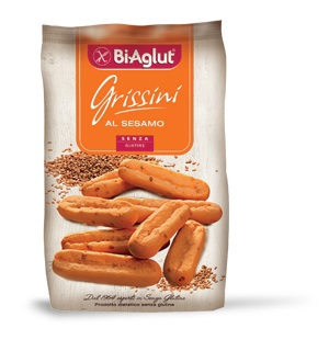 BIAGLUT GRISSINI CON SESAMO 150 G - farmasorriso.com