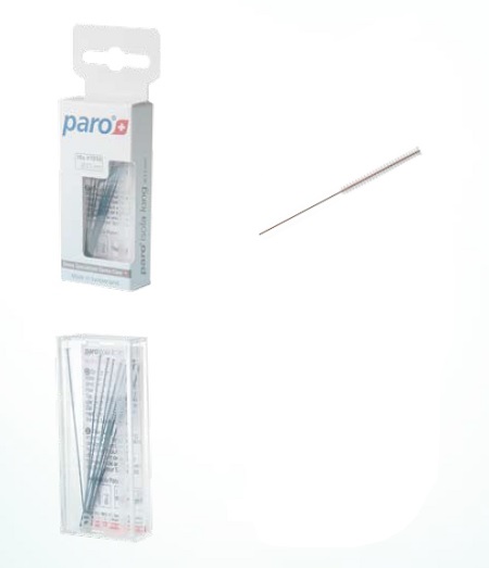 PARO 7-1016 ISOLA LONG SCOVOLINO INTERDENTALE X-FINE ROSSO CILINDRICO DIAMETRO 3 MM - farmasorriso.com
