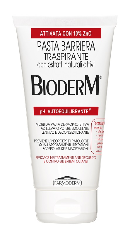 BIODERM PASTA BARRIERA TRASPIRANTE PH AUTOEQUILIBRANTE 150 ML - farmasorriso.com