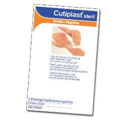 MEDICAZIONE CUTIPLAST STERIL ADESIVA SUPPORTO IN TNT ADESIVO POLIACRILATO IPOLLERGENICO TAMPONE NON ADERENTE 7,2X5 CM 5 PEZZI - farmasorriso.com