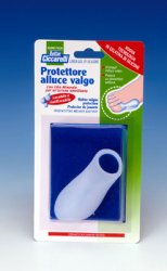 PROTETTORE ALLUCE VALGO REALIZZATO IN GEL DI SILICONE BIANCOSEMITRASPARENTE SAGOMATO PER AVVOLGERE LA PARTE DOLENTE E SENSIBILE DELL'ALLUCE IGIENEPIEDE 1 PEZZO - farmasorriso.com