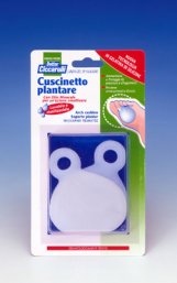 CUSCINETTO PLANTARE REALIZZATO IN GEL DI SILICONE BIANCO SEMITRASPARENTE SAGOMATO PER AMMORTIZZARE E PROTEGGERE PRESSIONE E SFREGAMENTI SOTTO LA PIANTA DEI PIEDI 2 PEZZI - farmasorriso.com