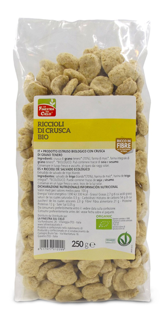 FSC BIOFIBRE+ RICCIOLI DI CRUSCA BIO AD ALTO CONTENUTO DI FIBRA 250 G - farmasorriso.com