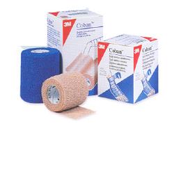 BENDA ELASTICA COMPRESSIVA AUTOADESIVA COBAN 5X230CM IN ESTENSIONE 5X450CM COLOR CARNE - farmasorriso.com