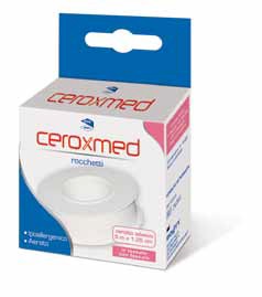 CEROTTO ADESIVO IN ROCCHETTO CEROXMED IN TESSUTO NON TESSUTO AERATO IPOALLERGENICO BIANCO 500X1,25 CM 1 PEZZO - farmasorriso.com