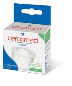 CEROTTO ADESIVO IN ROCCHETTO CEROXMED IN SETA AERATO IPOALLERGENICO BIANCO 500X2,5 CM 1 PEZZO - farmasorriso.com