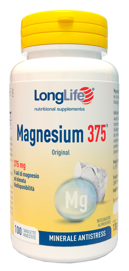 LONGLIFE MAGNESIUM 375 ORIGINAL 375 MG 100 TAVOLETTE - farmasorriso.com