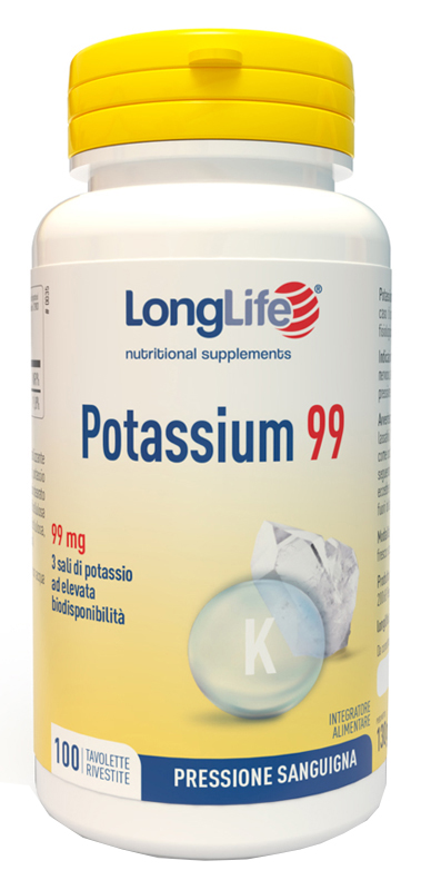 LONGLIFE POTASSIUM 99 100 TAVOLETTE RIVESTITE - farmasorriso.com