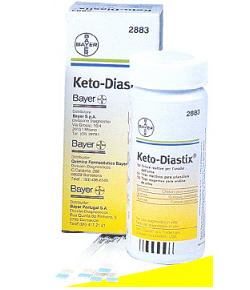 STRISCE MISURAZIONE GLICOSURIA E CHETONURIA KETODIASTIX 50 PEZZI - farmasorriso.com