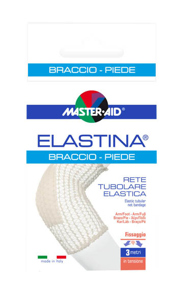 RETE TUBOLARE ELASTICA IPOALLERGENICA MASTER-AID ELASTINA BRACCIO/PIEDE 3 MT IN TENSIONE CALIBRO 4 CM - farmasorriso.com
