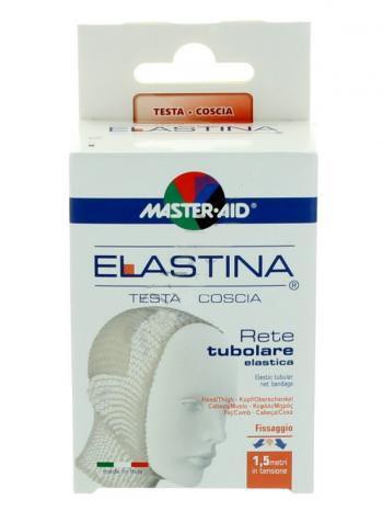 RETE TUBOLARE ELASTICA IPOALLERGENICA MASTER-AID ELASTINA TESTA/COSCIA 1,5 MT IN TENSIONE CALIBRO 6 CM - farmasorriso.com