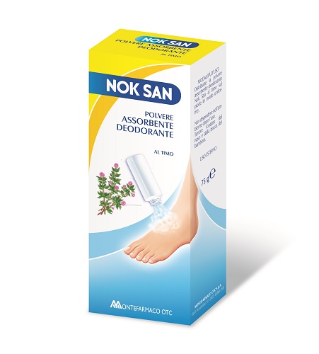 NOK SAN POLVERE ASSORBENTE DEODORANTE 75 G - farmasorriso.com