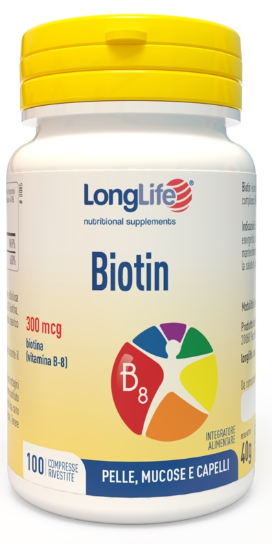LONGLIFE BIOTIN 100 COMPRESSE - farmasorriso.com