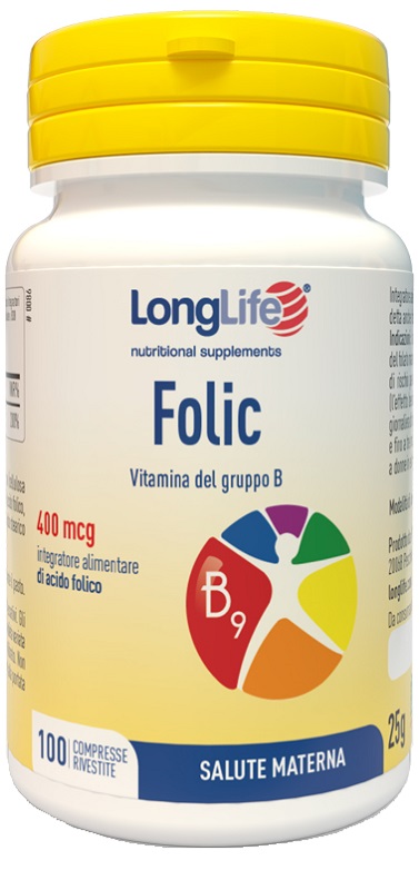 LONGLIFE FOLIC 400 MCG 100 COMPRESSE - farmasorriso.com
