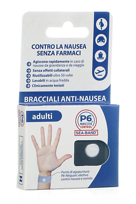 BRACCIALE ANTI NAUSEA PER ADULTI P6 NAUSEA CONTROL 2 PEZZI - farmasorriso.com