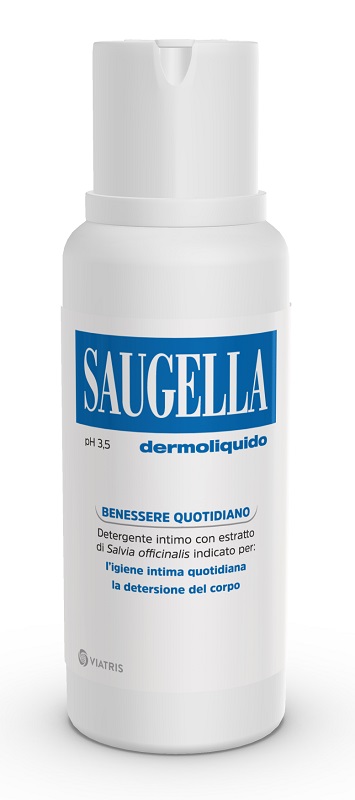 SAUGELLA DERMOLIQUIDO PH 3,5 DETERGENTE INTIMO BENESSERE QUOTIDIANO 750 ML - farmasorriso.com