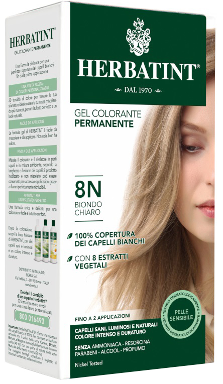 HERBATINT 8N BIONDO CHIARO 150 ML - farmasorriso.com
