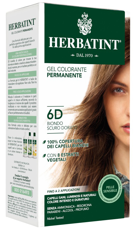 HERBATINT 6D BIONDO SCURO DORATO 150 ML - farmasorriso.com