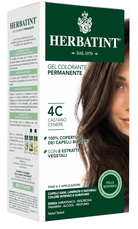 HERBATINT 4C CASTANO CENERE 150 ML - farmasorriso.com