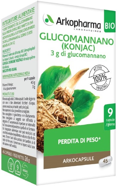 ARKO CAPSULE GLUCOMANNANO BIO 45 CAPSULE - farmasorriso.com