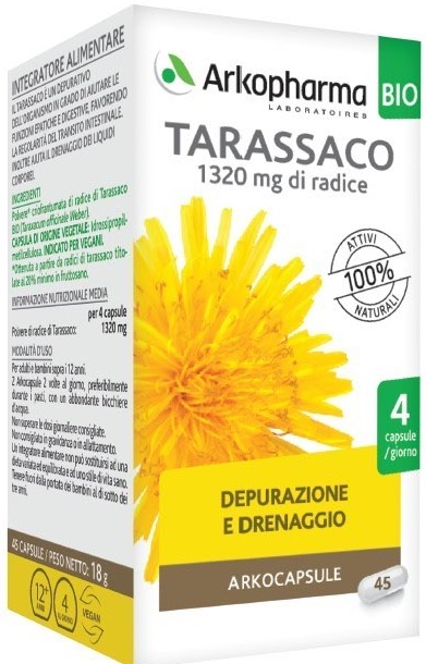 ARKO CAPSULE TARASSACO BIO 45 CAPSULE - farmasorriso.com