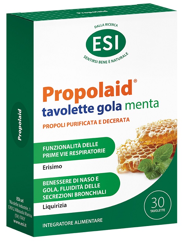 ESI PROPOLAID TAVOLETTE GOLA MENTA 30 TAVOLETTE - farmasorriso.com