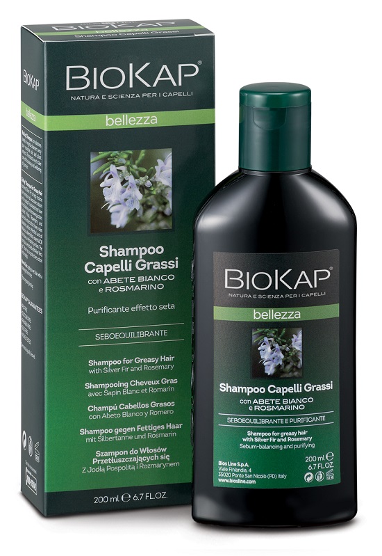 BIOKAP BELLEZZA SHAMPOO CAPELLI GRASSI 200 ML BIOSLINE - farmasorriso.com