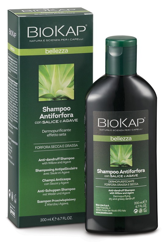 BIOKAP BELLEZZA SHAMPOO ANTIFORFORA 200 ML BIOSLINE - farmasorriso.com