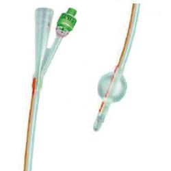 CATETERE FOLEY IN SILICONE TRASPARENTE A 2 VIE CON PALLONCINO 5-10ML DIAMETRO CH14 4,66MM LUNGHEZZA 40CM - farmasorriso.com