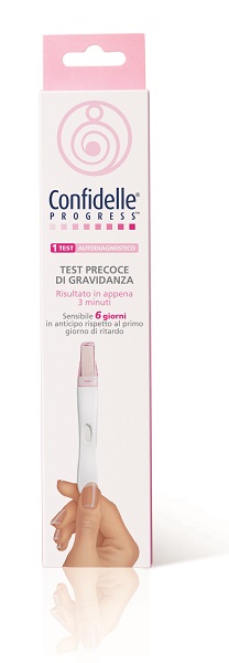TEST PRECOCE DI GRAVIDANZA CONFIDELLE PROGRESS 1 PEZZO - farmasorriso.com