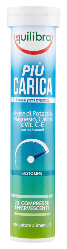 PIU' CARICA GUSTO LIME 20 COMPRESSE EFFERVESCENTI - farmasorriso.com