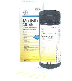 STRISCIA REATTIVA MULTITEST MULTISTIX 10SG 25 PEZZI - farmasorriso.com