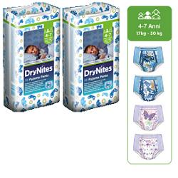 PANNOLINO HUGGIES DRYNITES BOY PYJAMA PANTS 4/7 ANNI MEDIUM 17/30KG 10 PEZZI - farmasorriso.com
