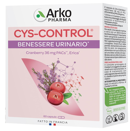 CYS CONTROL 60 CAPSULE CON ERICA - farmasorriso.com