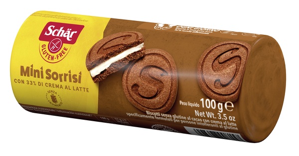 SCHAR MINI SORRISI CON CREMA AL LATTE 100 G - farmasorriso.com
