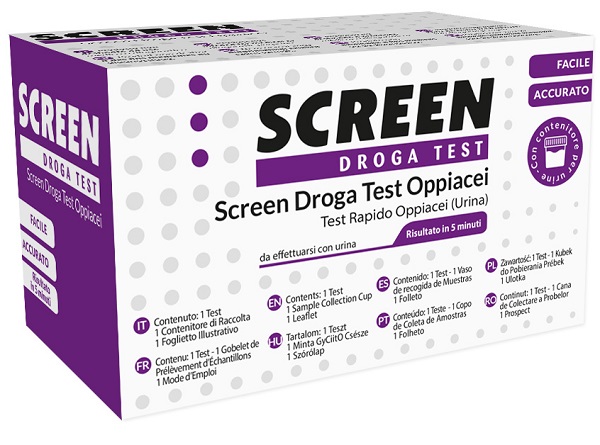 DROGA TEST CHE RILEVA UNA SOSTANZA OPPIACEI EROINA SCREEN DROGA TEST OPPIACEI - farmasorriso.com