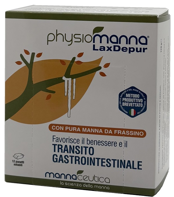 PHYSIOMANNA LAXDEPUR MANNITE DUFOUR 12 PANETTI SOLUBILI DA 10 G - farmasorriso.com
