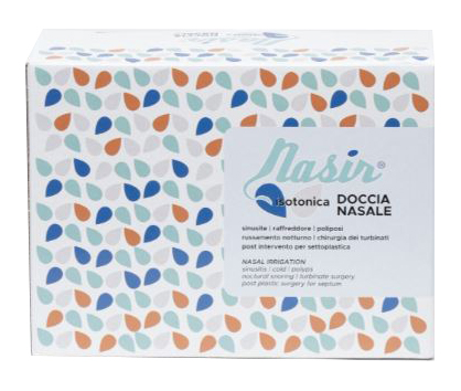 SOLUZIONE FISIOLOGICA ISOTONICA STERILE NASIR IN SCATOLA CON6 SACCHE VERSIONE LUER LOCK DA 500ML - farmasorriso.com
