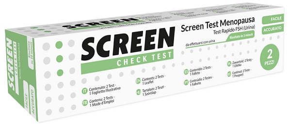 TEST RAPIDO PER L'INDIVIDUAZIONE DI FSH NELL'URINA CHE AIUTA AD INDIVIDUARE LA MENOPAUSA SCREEN CHECK TEST MENOPAUSA/FSH 2 PEZZI - farmasorriso.com