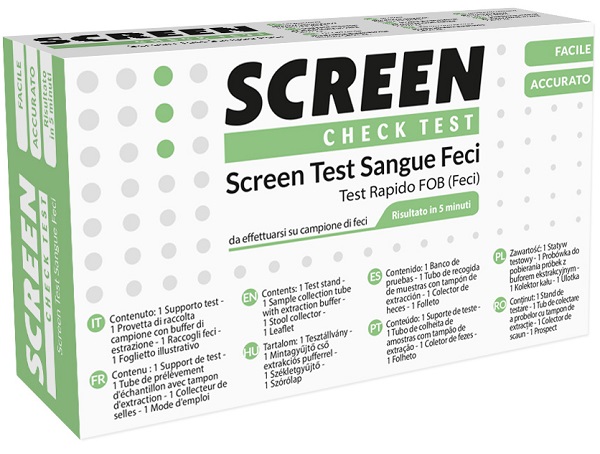 SCREEN TEST RAPIDO PRESENZA DI SANGUE OCCULTO NELLE FECI SCREEN TEST FOB - farmasorriso.com