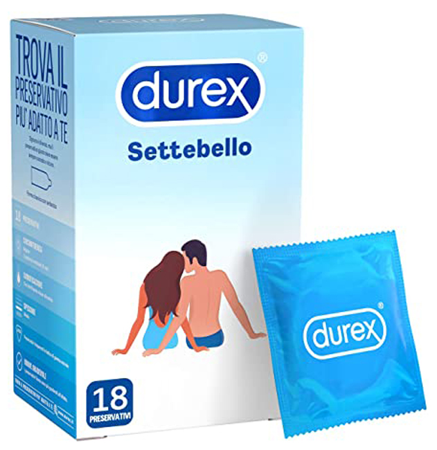 PROFILATTICO DUREX SETTEBELLO CLASSICO 18 PEZZI - farmasorriso.com